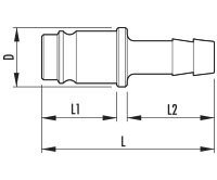 Magnum series coupler MALE