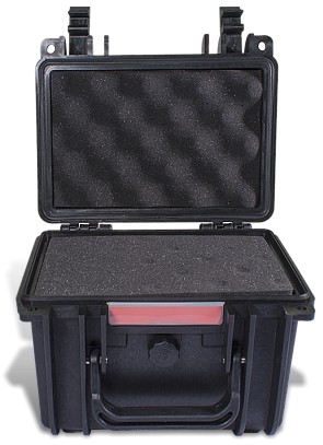 HARD CASE 225X190X170MM OD WITH FOAM BLACK WATER & DUST PROOF (19208)