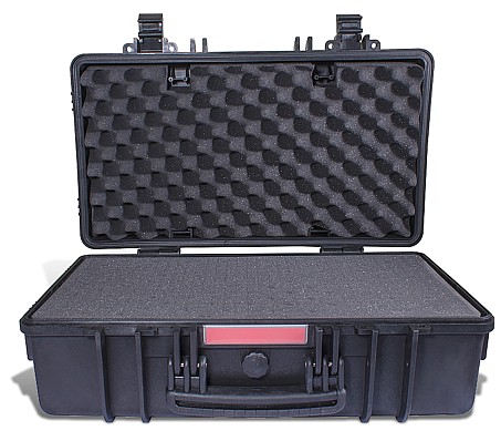 HARD CASE 565X355X220MM OD WITH FOAM BLACK WATER & DUST PROOF (512717)